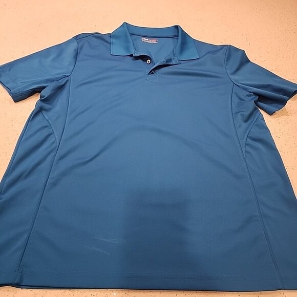 Fila Sport Golf Polo XL Men's Blue Shirt Short Sleeve Athletic Fit - Picture 1 of 5